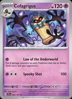 Cofagrigus card in English