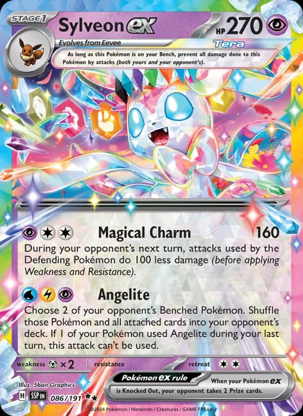 Sylveon ex card in English