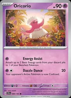 Oricorio card in English