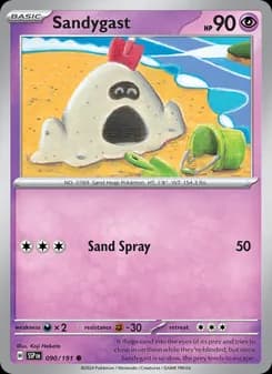 Sandygast card in English