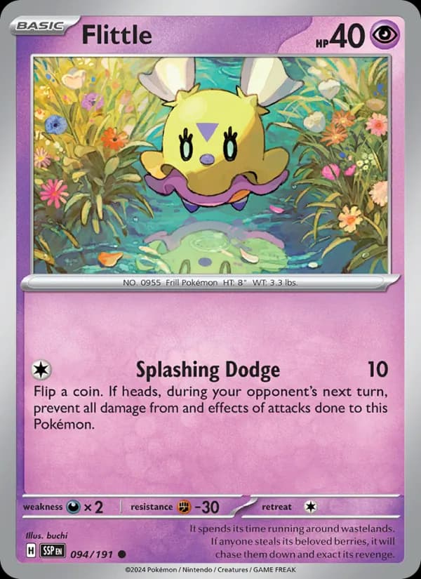Flittle card in English