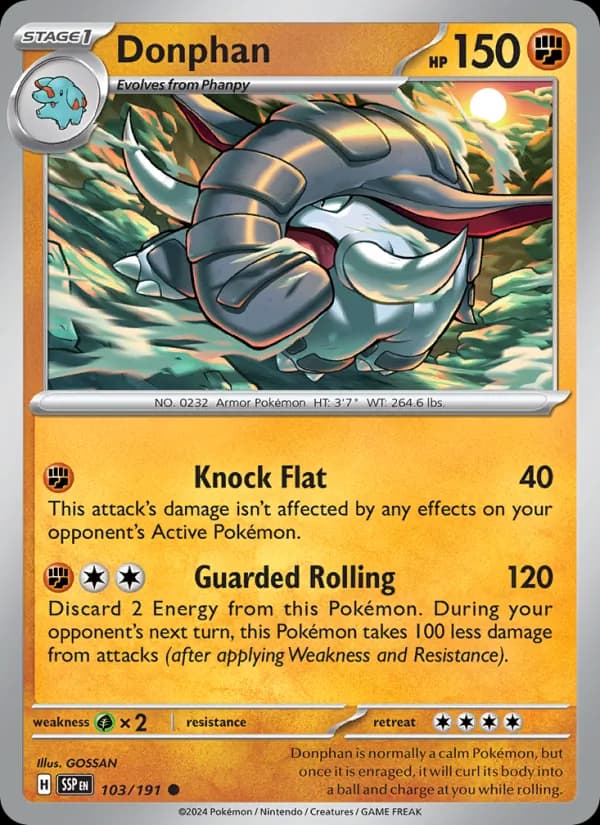 Donphan card in English