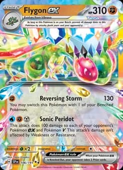 Flygon ex card in English