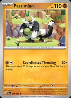 Passimian card in English