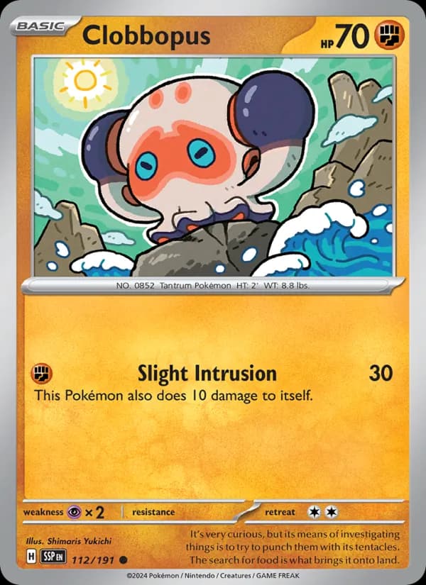 Clobbopus card in English