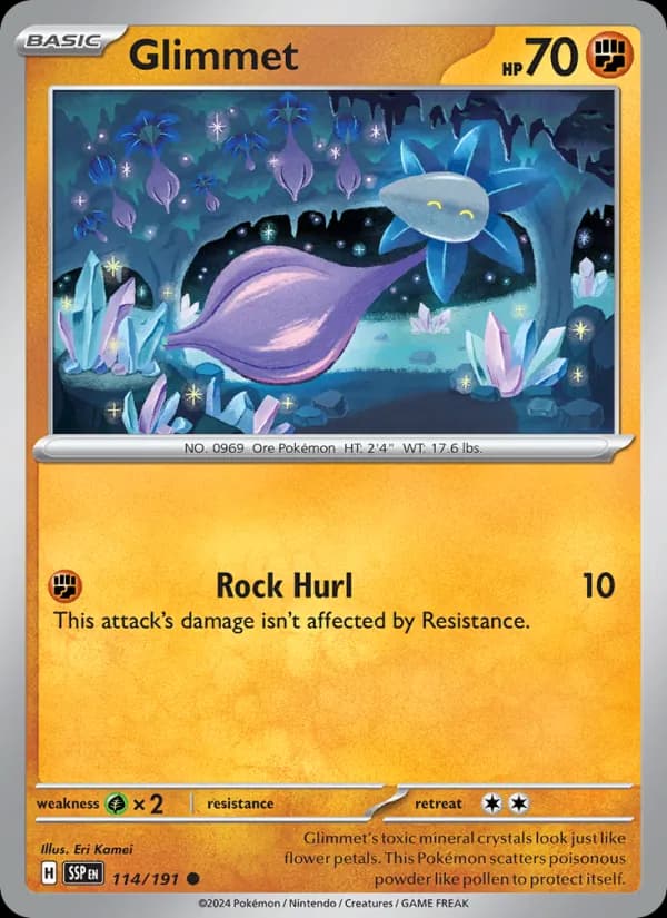Glimmet card in English