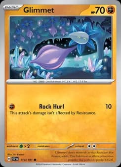 Glimmet card in English