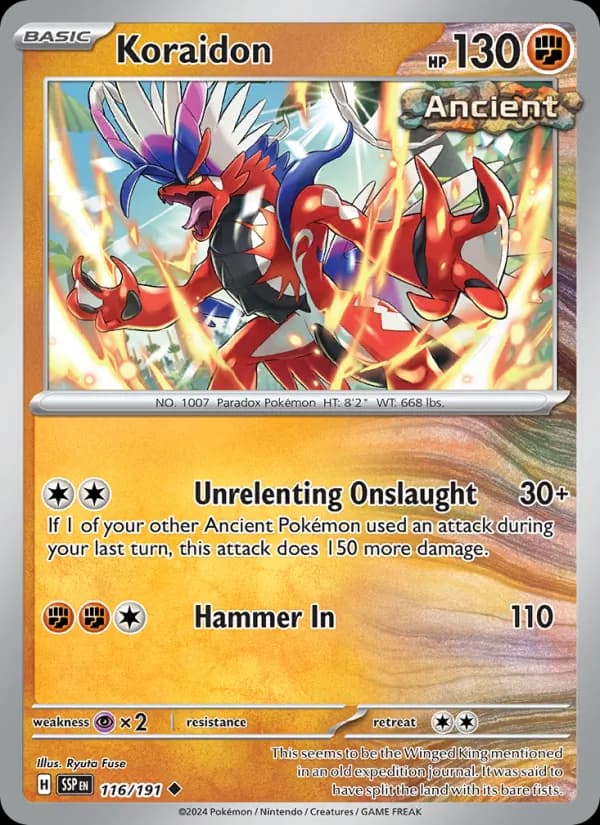 Koraidon card in English