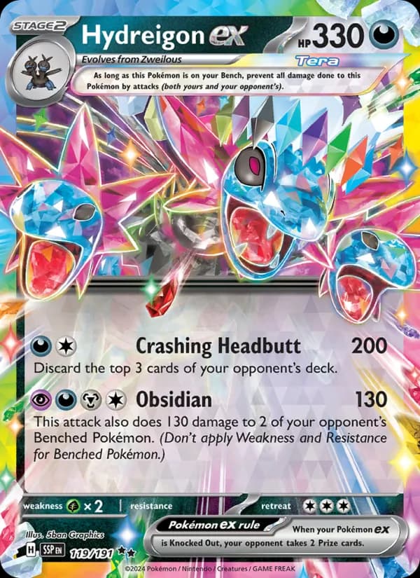Hydreigon ex card in English