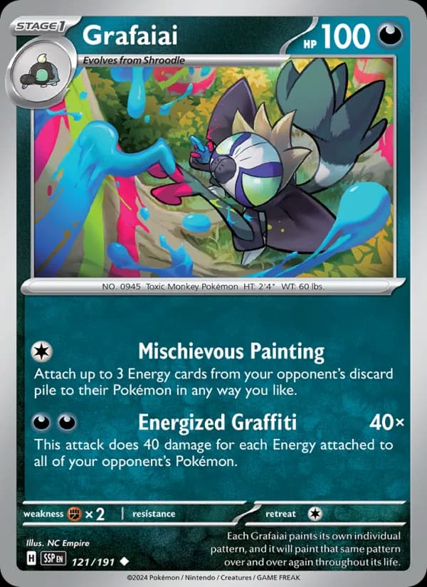 Grafaiai card in English