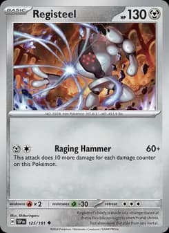 Registeel card in English
