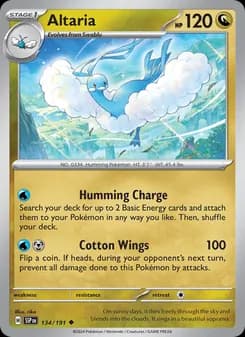 Altaria card in English