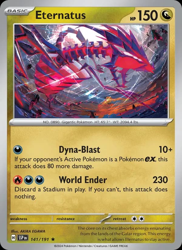 Eternatus card in English