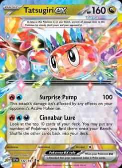 Tatsugiri ex card in English