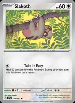 Slakoth card in English