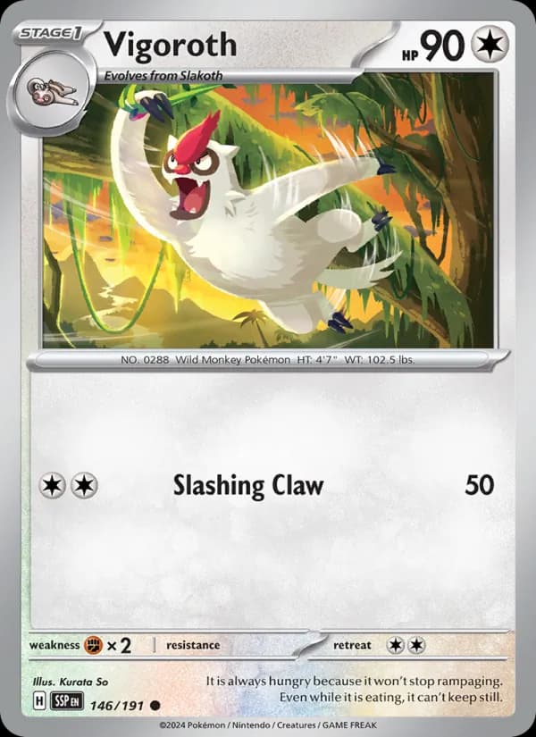 Vigoroth card in English