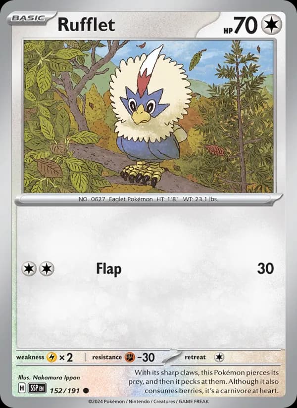Rufflet card in English
