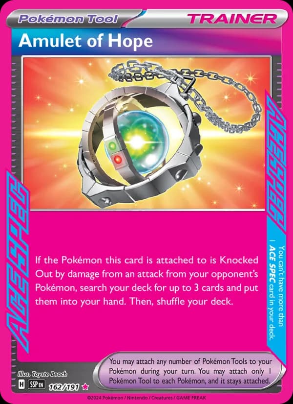 Amulet of Hope card in English