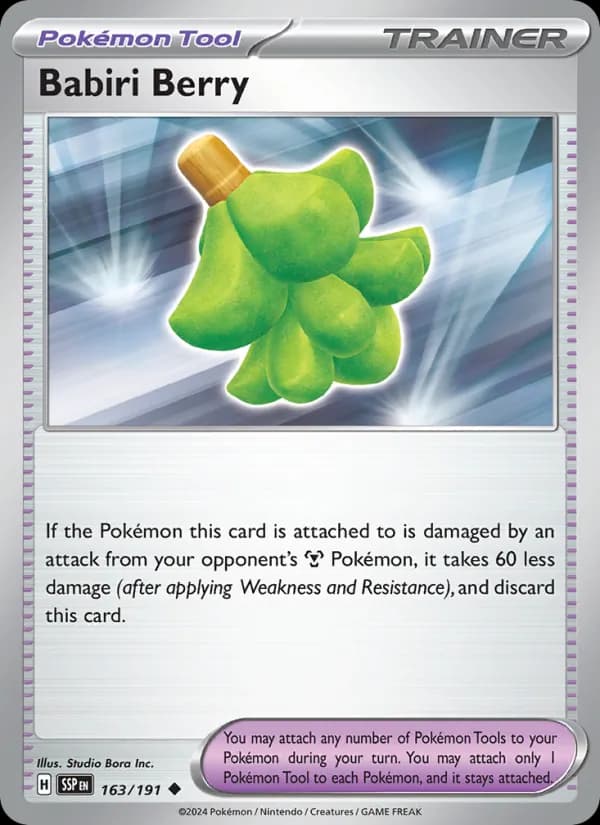 Babiri Berry card in English