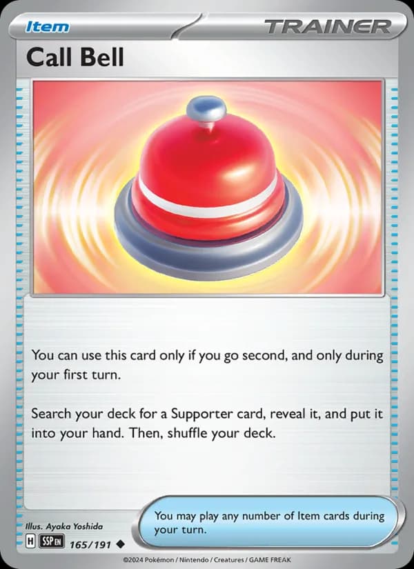 Call Bell card in English
