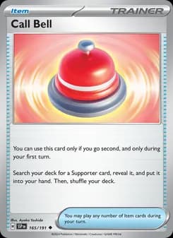 Call Bell card in English