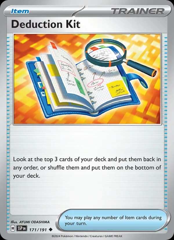 Deduction Kit card in English