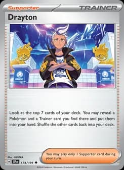 Drayton card in English