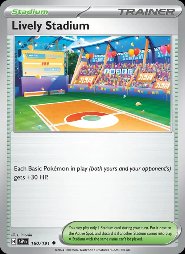 Lively Stadium card in English