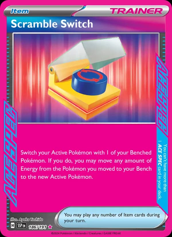Scramble Switch card in English