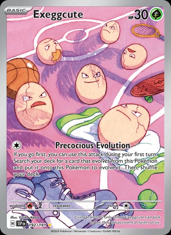 Exeggcute card in English