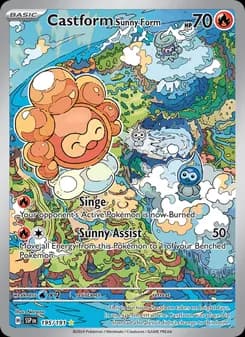 Castform Sunny Form card in English