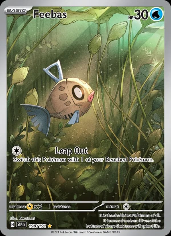 Feebas card in English