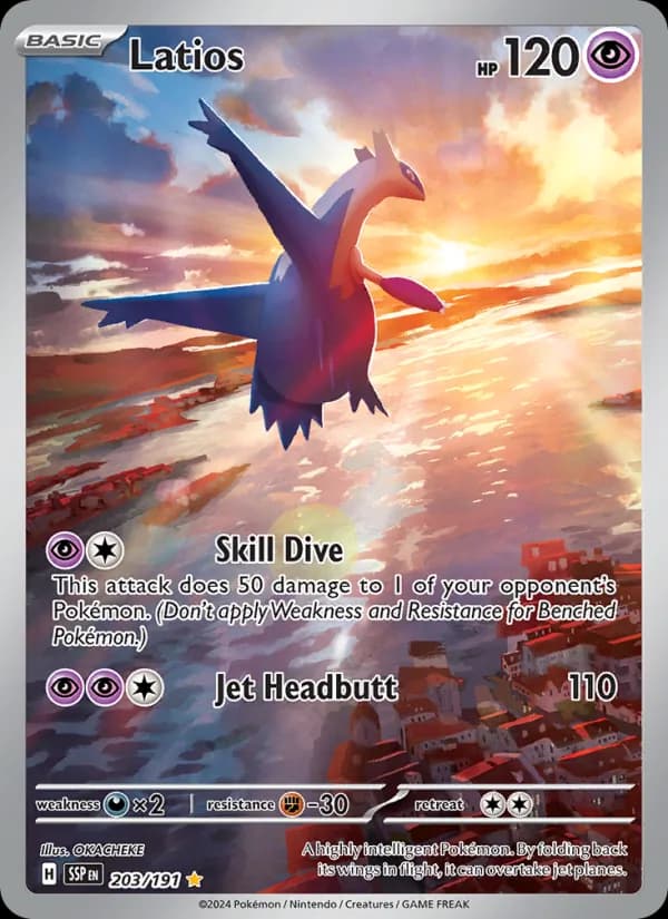 Latios card in English