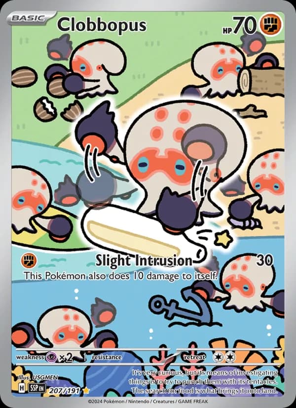 Clobbopus card in English