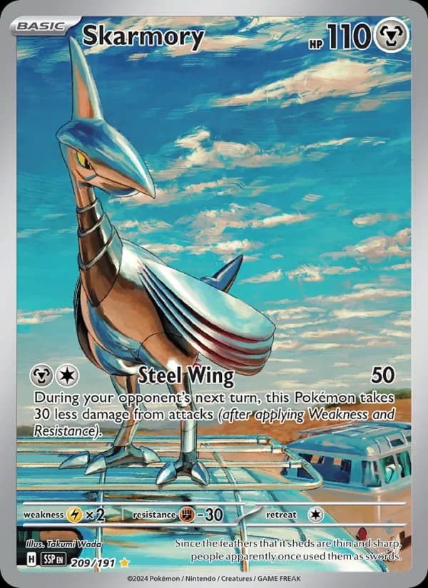 Skarmory card in English