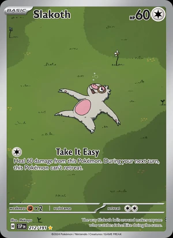Slakoth card in English