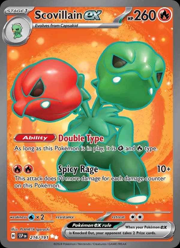 Scovillain ex card in English