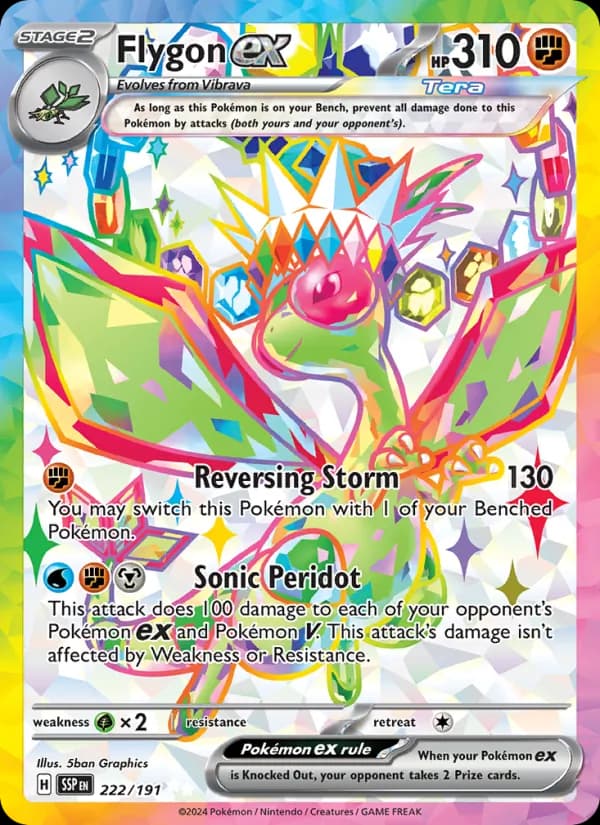 Flygon ex card in English
