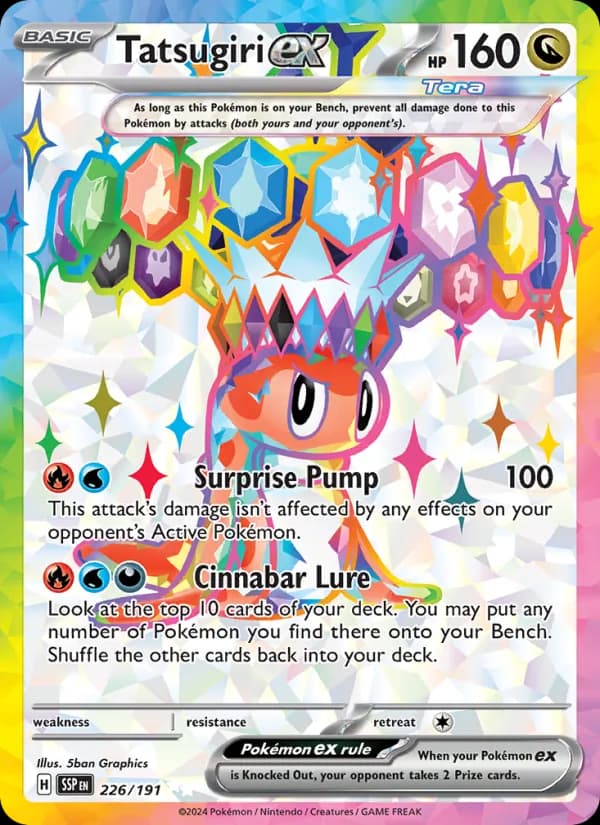 Tatsugiri ex card in English