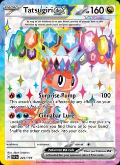 Tatsugiri ex card in English