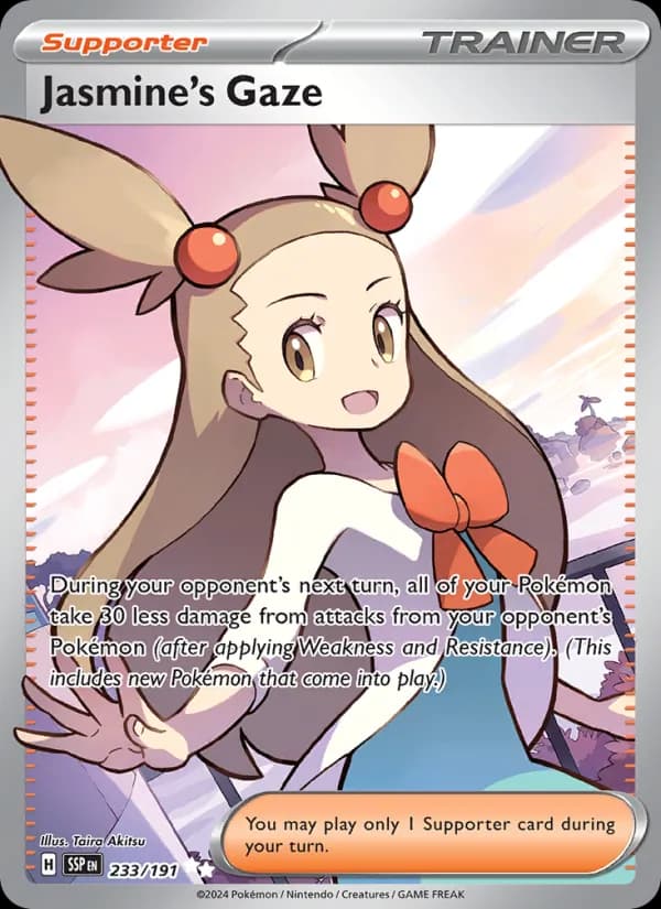 Jasmine's Gaze card in English