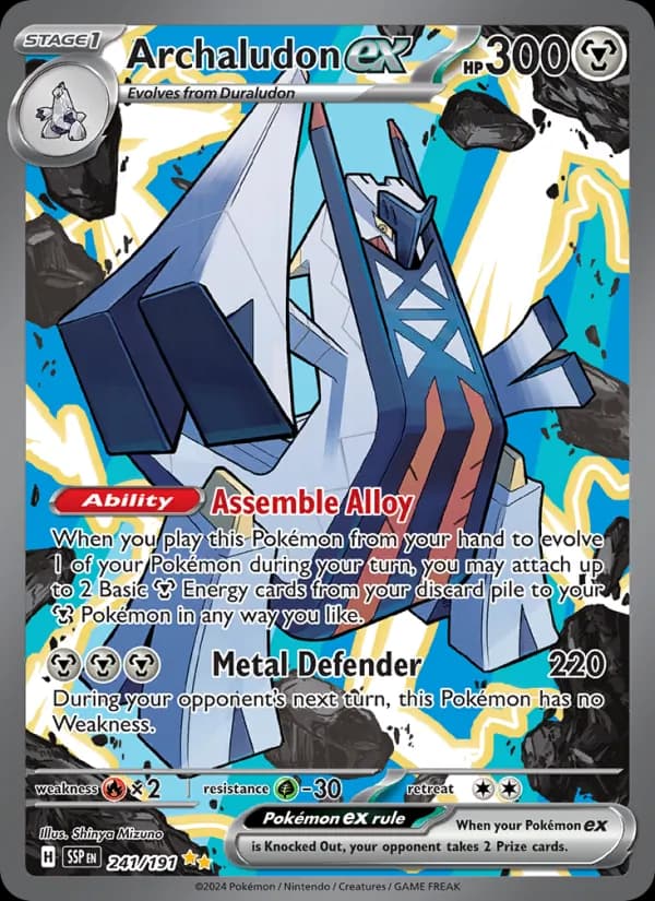 Archaludon ex card in English
