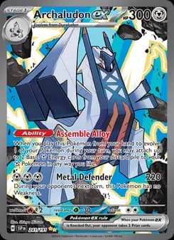 Archaludon ex card in English
