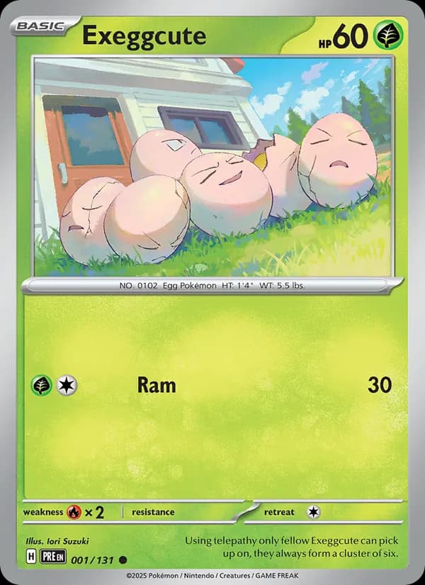 Exeggcute card in English