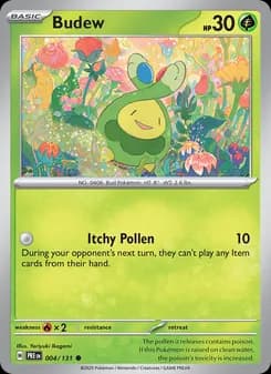 Budew card in English