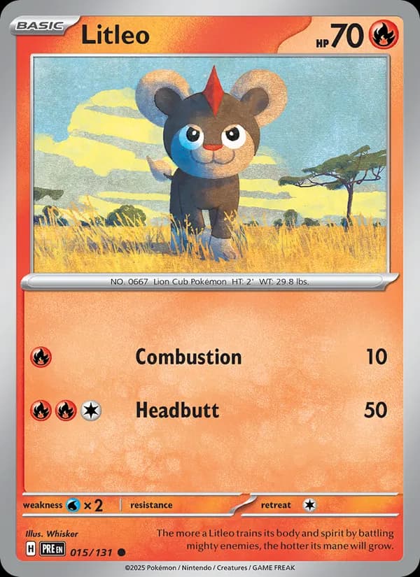 Litleo card in English