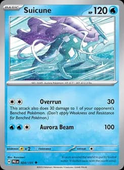 Suicune card in English