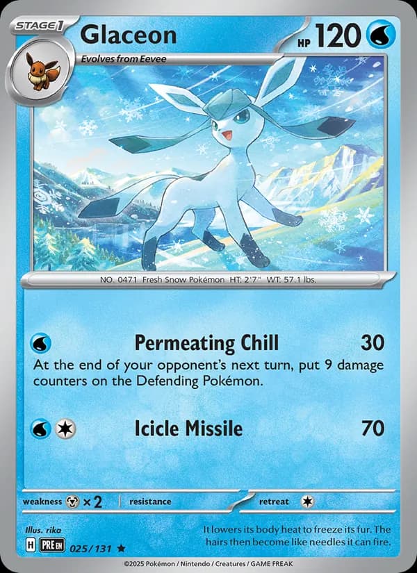 Glaceon card in English