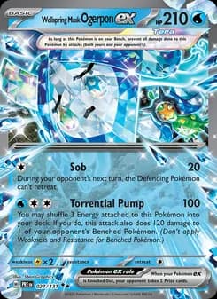 Wellspring Mask Ogerpon ex card in English