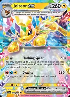 Jolteon ex card in English